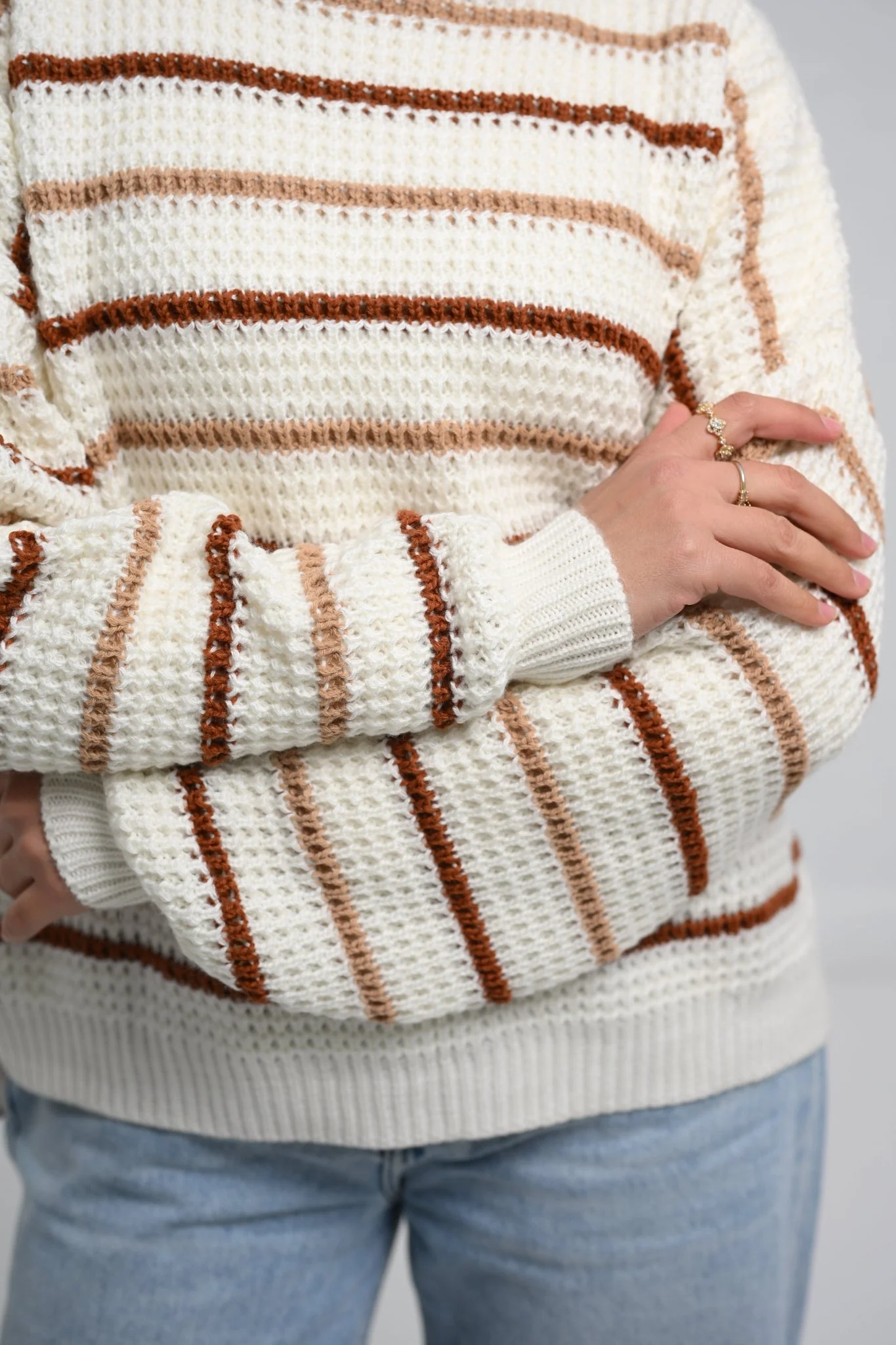 Striped Knit Pullover - Image 6