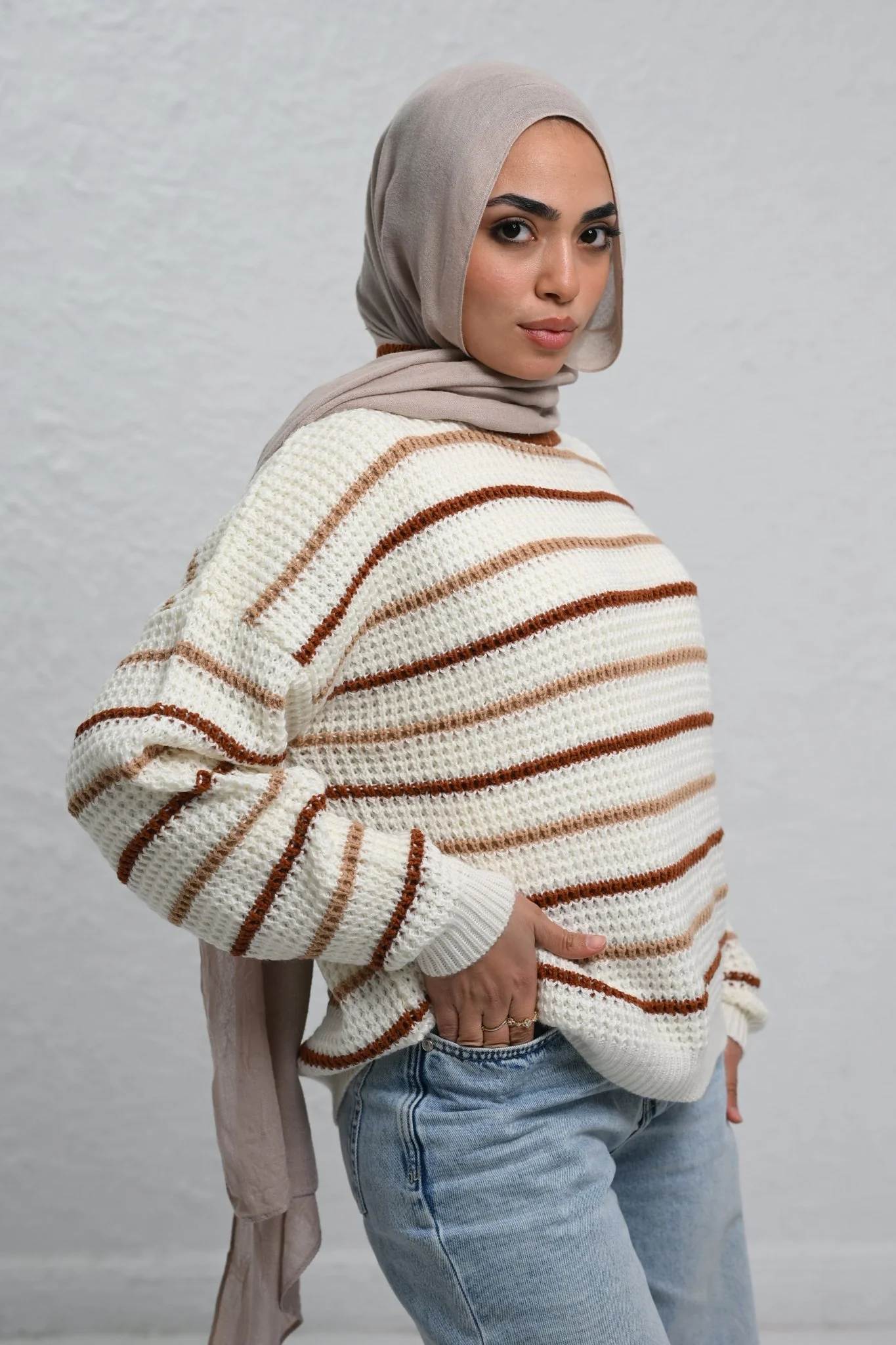 Striped Knit Pullover - Image 7